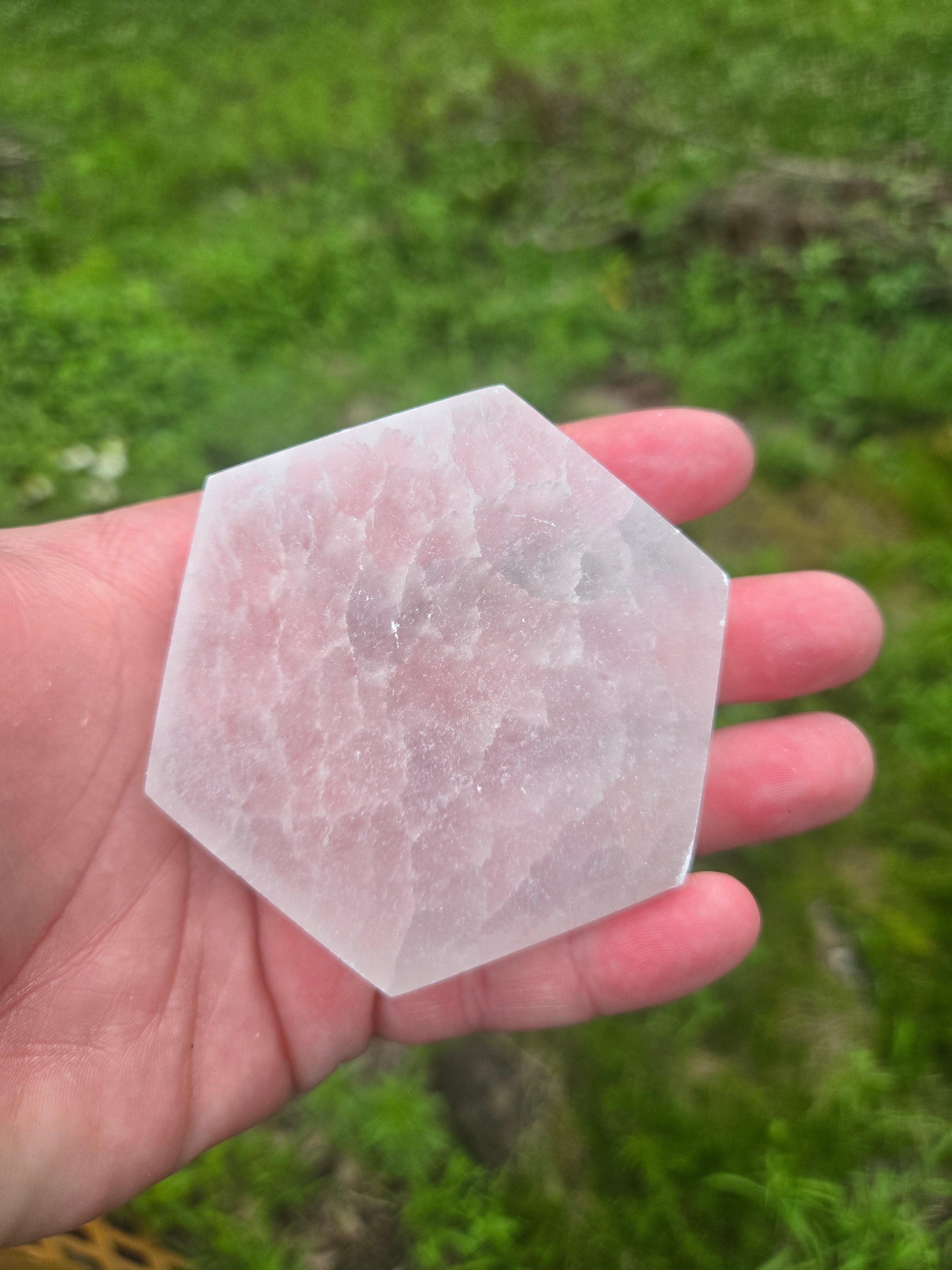 Selenite Hexagon Slab