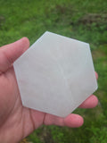 Large Selenite Hexagon Slab