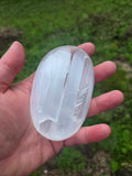 Selenite Palm Stones