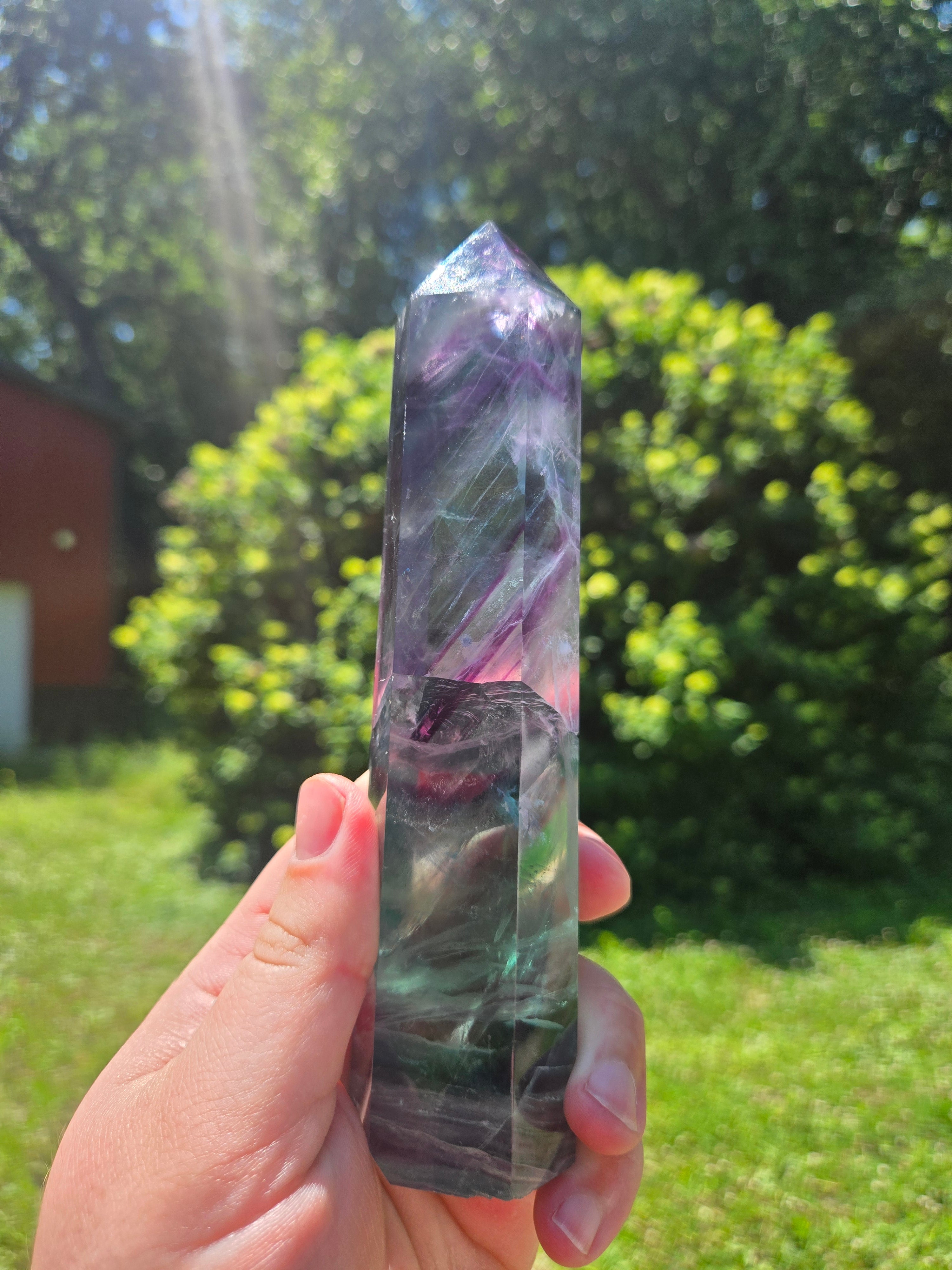 Rainbow Fluorite Tower
